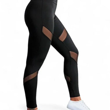 Mesh Gym Leggings - Black