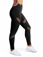 Mesh Gym Leggings - Black